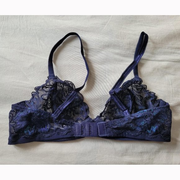 NWOT Le Mystere Sophia Lace Sapphire Bra (34B) - Picture 4 of 7
